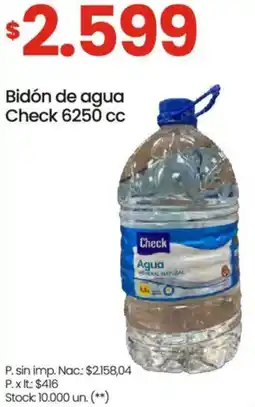 Changomas Check bidón de agua oferta