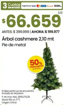 Changomas Árbol cashmere oferta