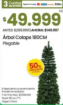 Changomas Árbol colaps oferta