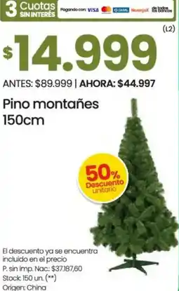Changomas Pino montañes oferta