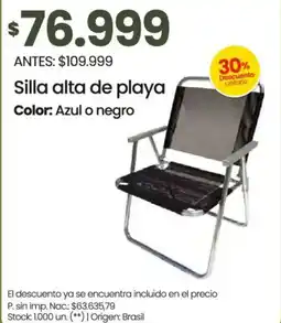 Changomas Silla alta de playa oferta