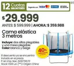 Changomas Cama elástica oferta