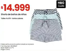 Changomas Shorts de baños de niños oferta