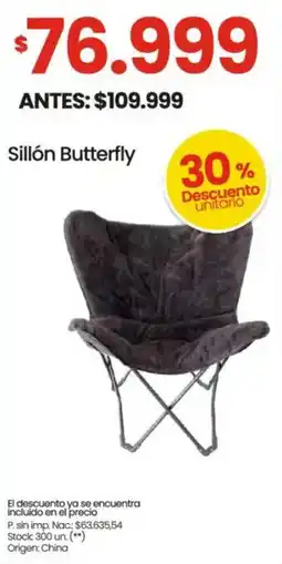 Changomas Butterfly sillón oferta