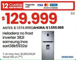 Changomas Samsung heladera no frost inverter oferta