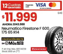 Changomas Neumatico Firestone F 600 175 65 R14 oferta