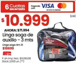 Changomas Linga soga de auxilio oferta