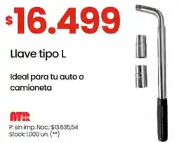 Changomas Llave tipo L oferta