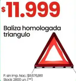 Changomas Baliza homologada triangulo oferta
