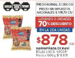 Carrefour Arcor garrapiñada de maní bolsa oferta