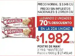 Carrefour Mantecol postre de maní oferta