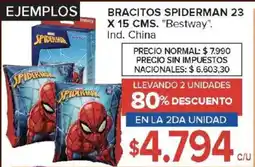 Carrefour Bestway bracitos spiderman oferta