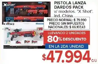 Carrefour Pistola lanza dardos pack oferta