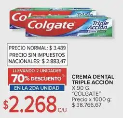 Carrefour Colgate Triple Accion crema dental oferta
