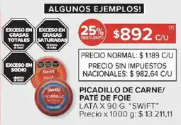 Carrefour Swift picadillo de carne/ paté de foie lata oferta