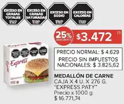 Carrefour Express paty medallón de carne caja oferta