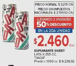 Carrefour Dada espumante sweet lata oferta