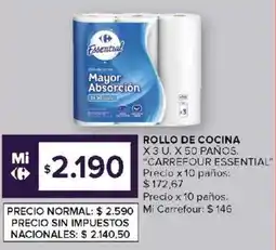 Carrefour Carrefour Essential rollo de cocina oferta