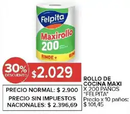 Carrefour Felpita rollo de cocina maxi oferta