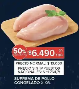 Carrefour Suprema de pollo congelada oferta