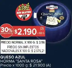 Carrefour Santa rosa queso azul horma oferta