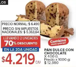Carrefour Pan dulce con chocolate oferta