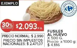 Carrefour Fusiles al huevo oferta