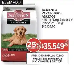 Carrefour Dog selection alimento para perros adultos oferta