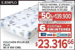 Carrefour Colchón poliflex plus oferta