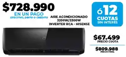 Supermayorista Vital Hisense aire acondicionado inverter rca oferta