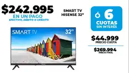 Supermayorista Vital Hisense smart tv 32" oferta