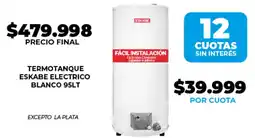 Supermayorista Vital Termotanque eskabe electrico blanco oferta