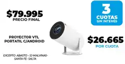 Supermayorista Vital Proyector vtl portatil c/android oferta