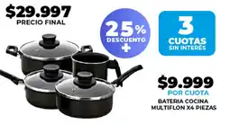 Supermayorista Vital Bateria cocina multiflon oferta