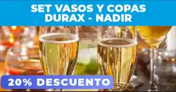 Supermayorista Vital Set vasos y copas durax nadir oferta