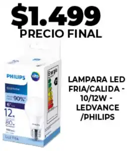 Supermayorista Vital Ledvance /philips lampara led fria/calida oferta