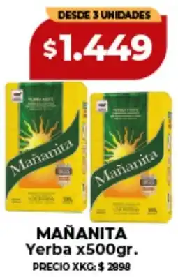 Supermayorista Vital Mañanita yerba oferta