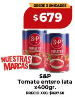 Supermayorista Vital S&P tomate entero lata oferta