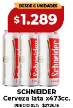 Supermayorista Vital Schneider cerveza lata oferta