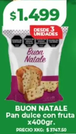 Supermayorista Vital Buon natale pan dulce con fruta oferta