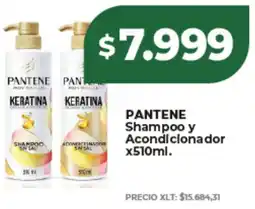 Supermayorista Vital Pantene shampoo y acondicionador oferta