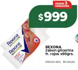 Supermayorista Vital Rexona jabon glicerina fr. rojos oferta