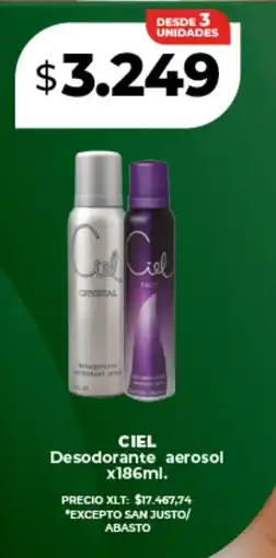 Supermayorista Vital Ciel desodorante aerosol oferta