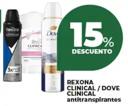 Supermayorista Vital Rexona clinical/dove clinical antitranspirantes oferta