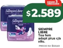 Supermayorista Vital Siempre libre toa fem adapt plus c/a oferta