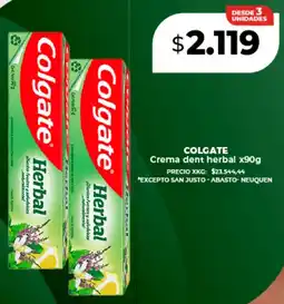 Supermayorista Vital Colgate crema dent herbal oferta