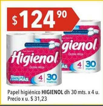 Hergo Papel Higiénico Higienol Dh 30 Mts oferta