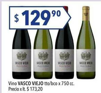 Hergo Vino Vasco Viejo Tto Bco oferta