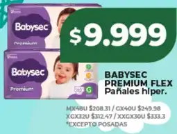 Supermayorista Vital Babysec premium flex pañales hiper oferta
