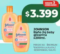 Supermayorista Vital Johnson baño liq baby glicerina oferta
